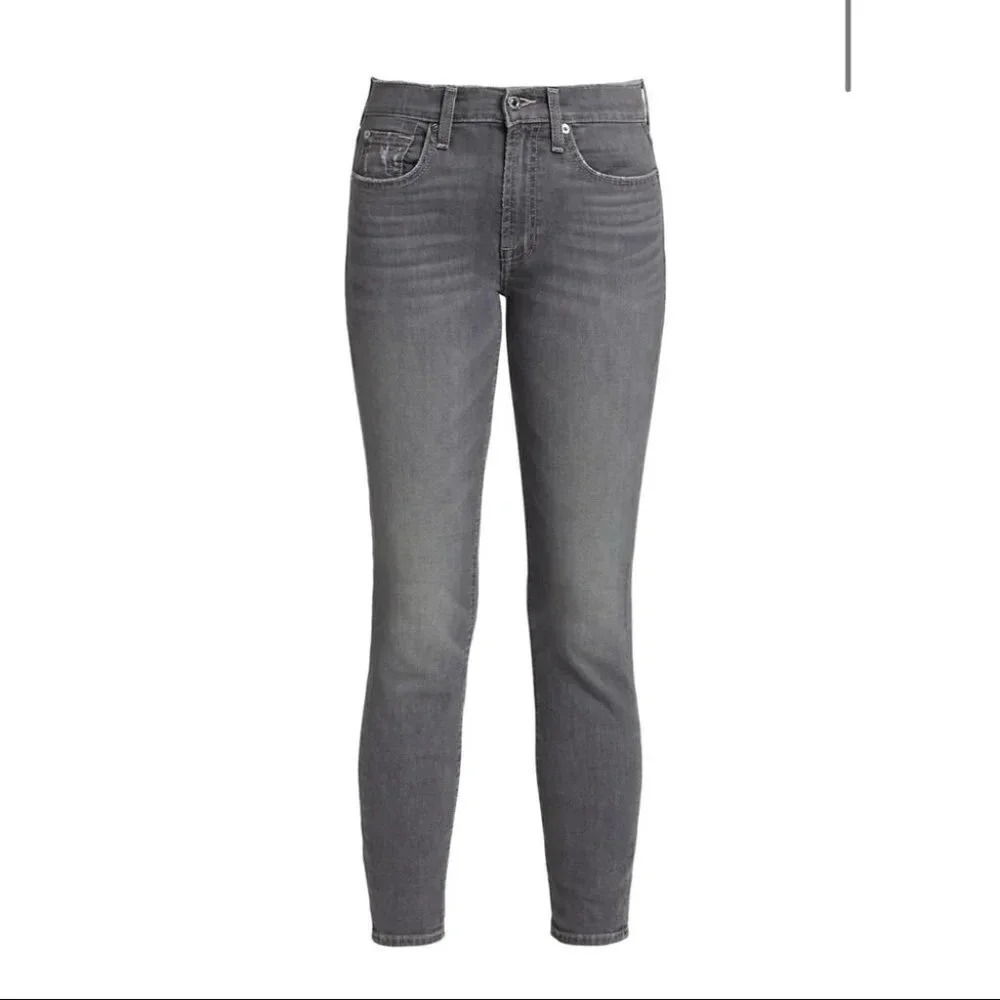 7 For All Mankind The Skinny Jean in Grey - Picture 2 of 9